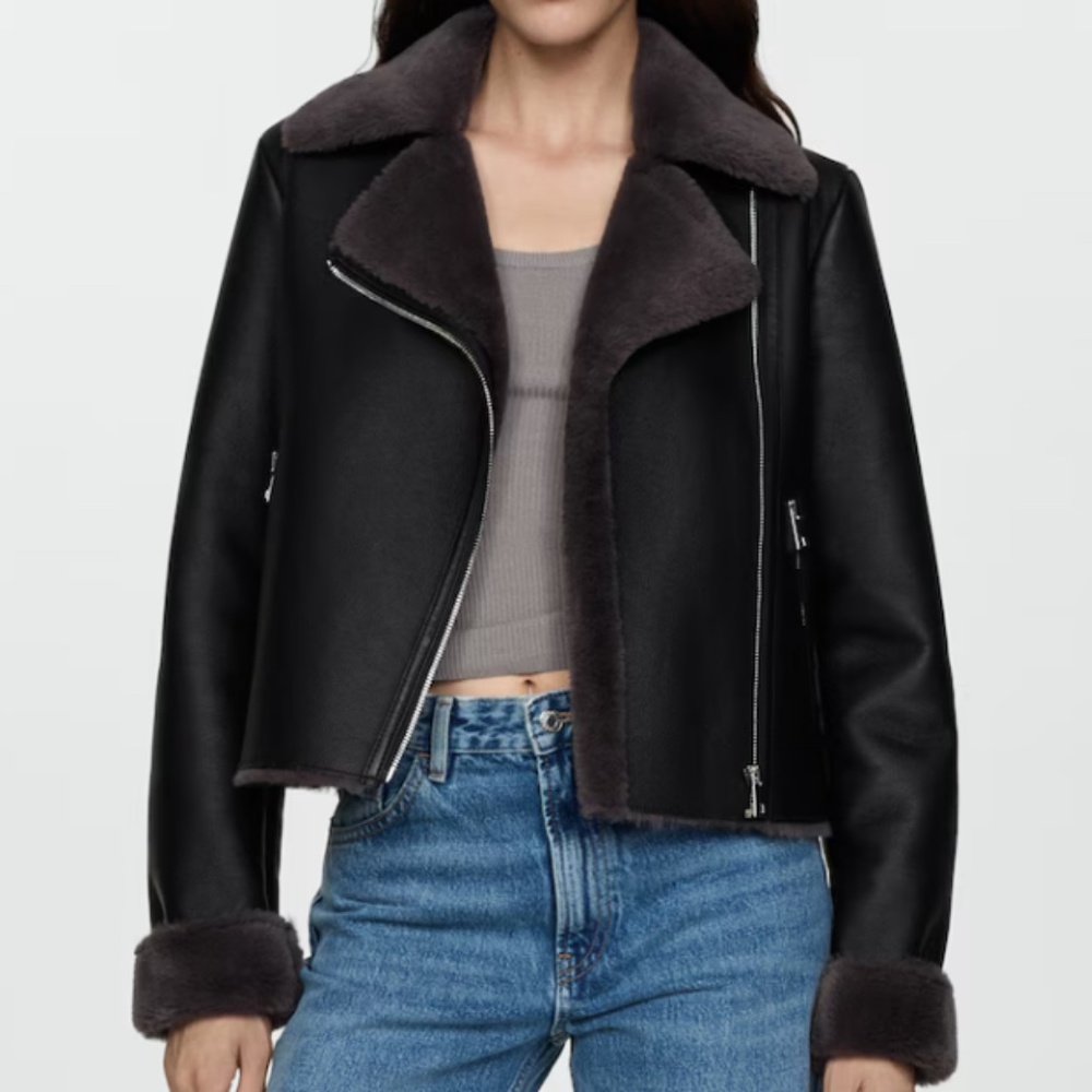 Jacket With Shearling - Effect Lining - image 2